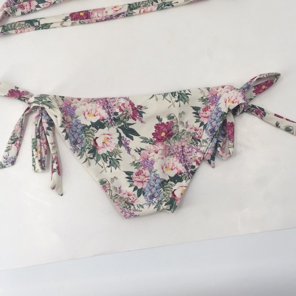 SMYM Ryder Wrap Top Side Tie Bikini Set Floral S/L - Picture 7 of 10